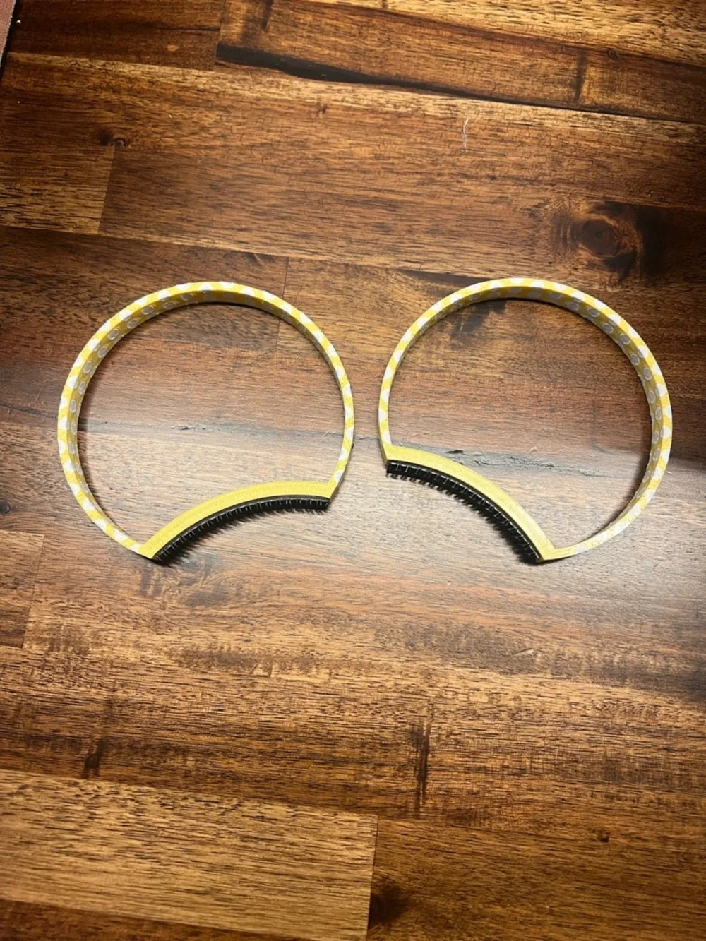 Factory 55 Aloha Ears White and yellow polka dot open ears
